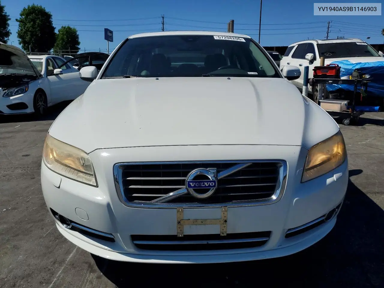 2011 Volvo S80 3.2 VIN: YV1940AS9B1146903 Lot: 57208206