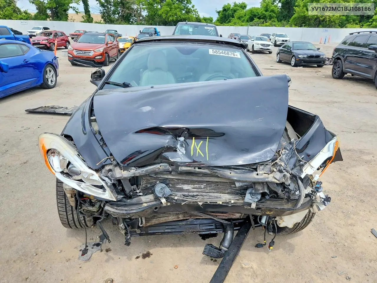 2011 Volvo C70 T5 VIN: YV1672MC1BJ108186 Lot: 58546876