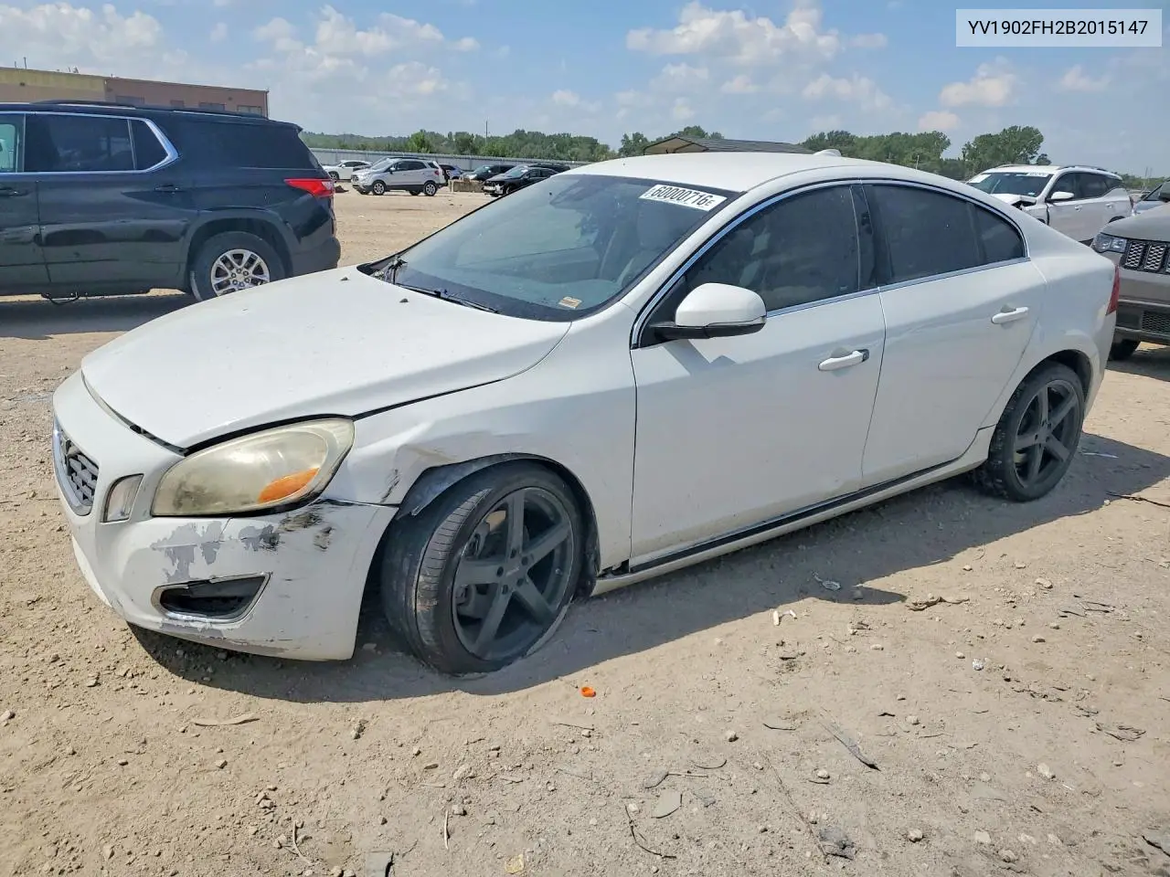 2011 Volvo S60 T6 VIN: YV1902FH2B2015147 Lot: 60000716