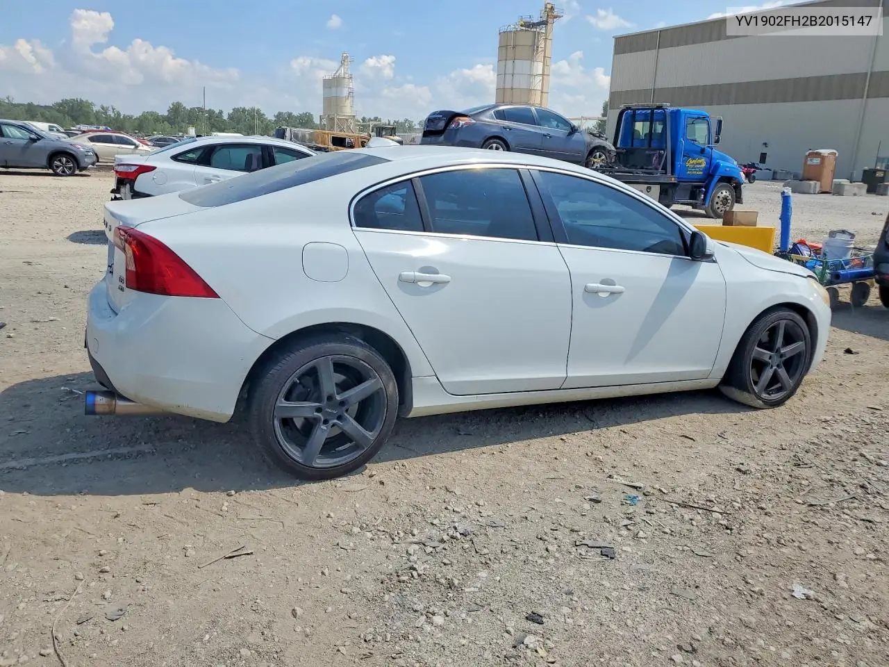 2011 Volvo S60 T6 VIN: YV1902FH2B2015147 Lot: 60000716