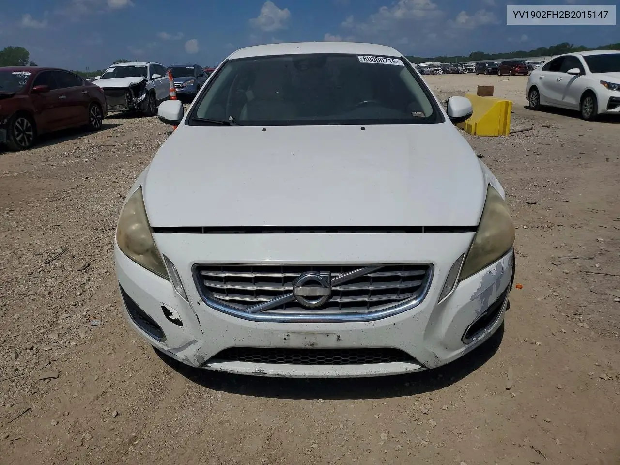 2011 Volvo S60 T6 VIN: YV1902FH2B2015147 Lot: 60000716