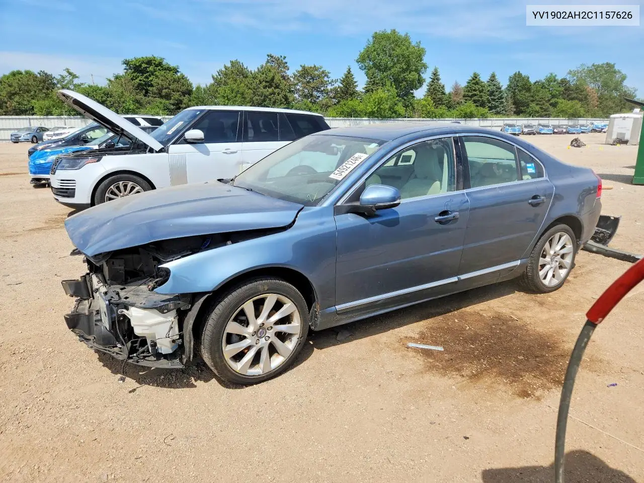 2012 Volvo S80 T6 VIN: YV1902AH2C1157626 Lot: 54921246