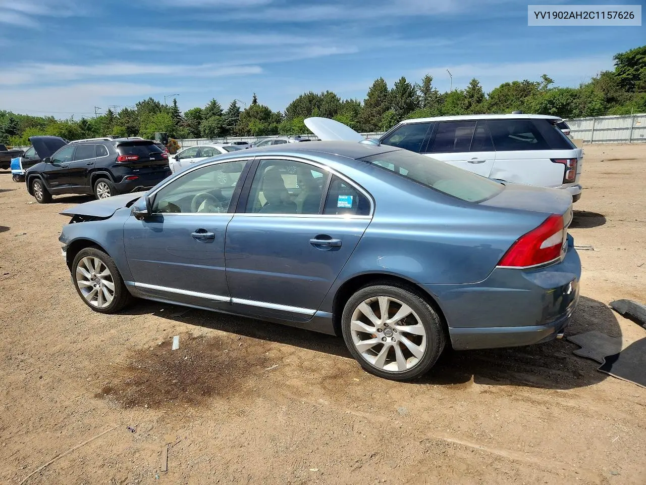 2012 Volvo S80 T6 VIN: YV1902AH2C1157626 Lot: 54921246