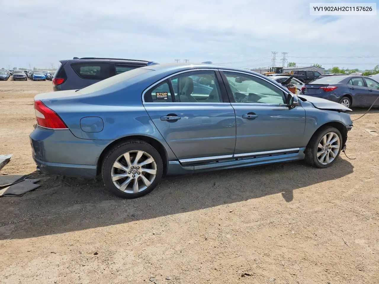 2012 Volvo S80 T6 VIN: YV1902AH2C1157626 Lot: 54921246