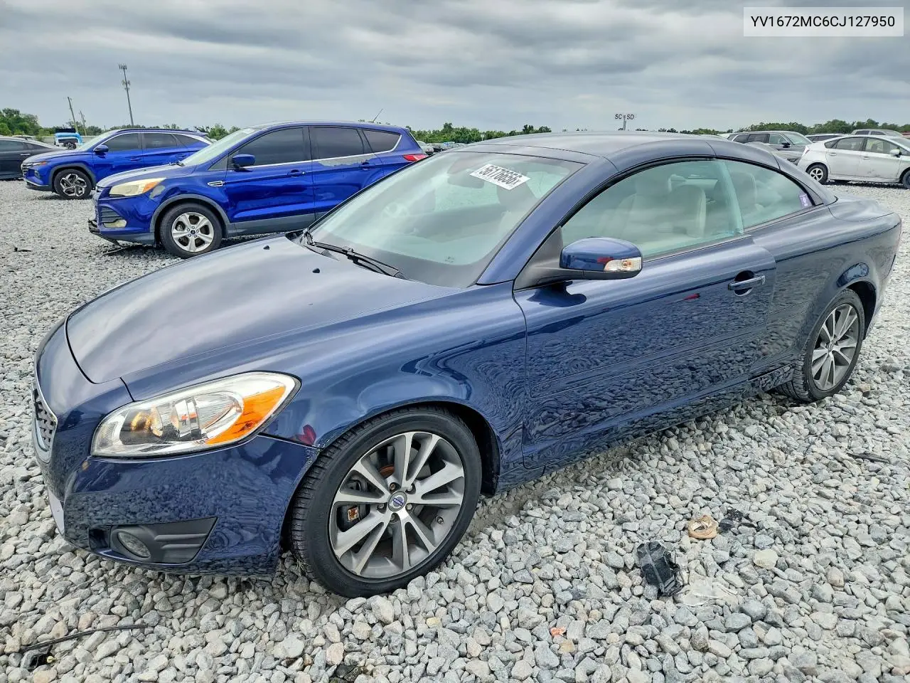 2012 Volvo C70 T5 VIN: YV1672MC6CJ127950 Lot: 56176656