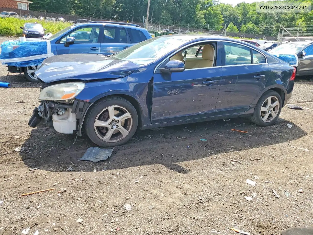 2012 Volvo S60 T5 VIN: YV1622FS7C2044234 Lot: 57036186