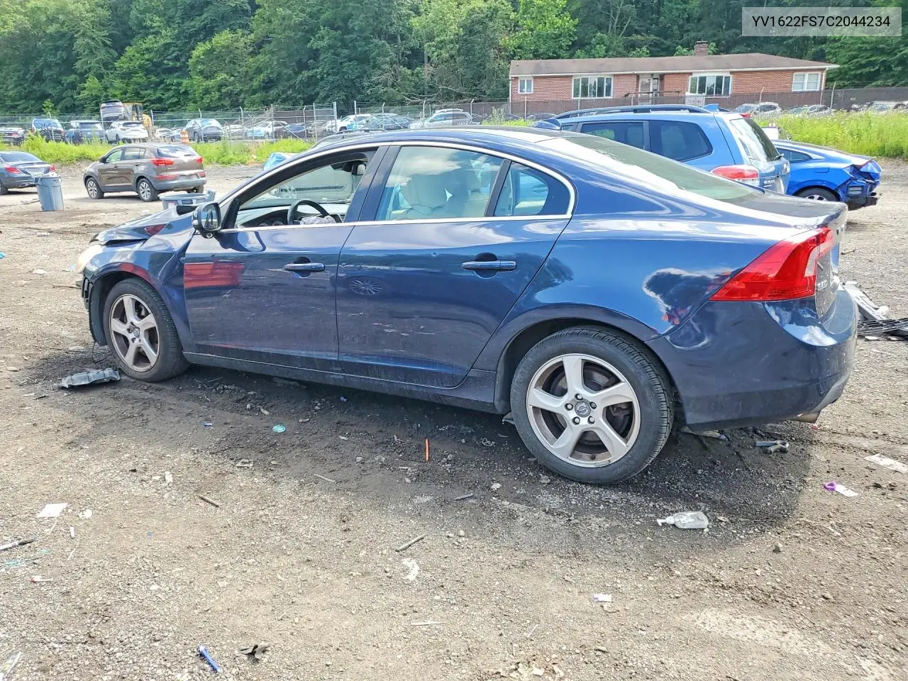 2012 Volvo S60 T5 VIN: YV1622FS7C2044234 Lot: 57036186