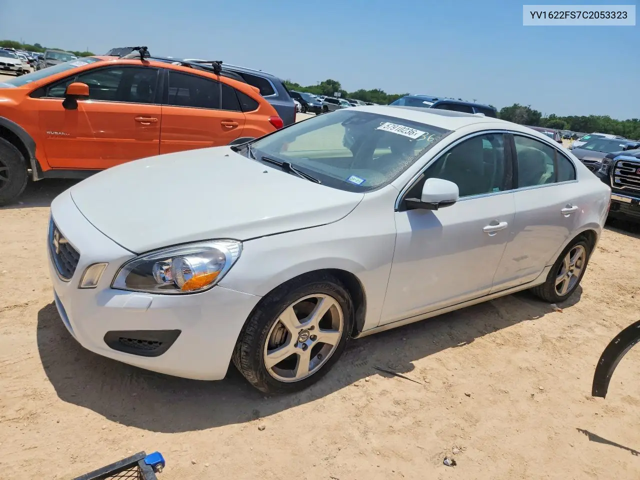 2012 Volvo S60 T5 VIN: YV1622FS7C2053323 Lot: 57910236
