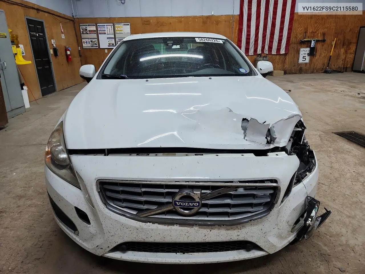 2012 Volvo S60 T5 VIN: YV1622FS9C2115580 Lot: 58266226