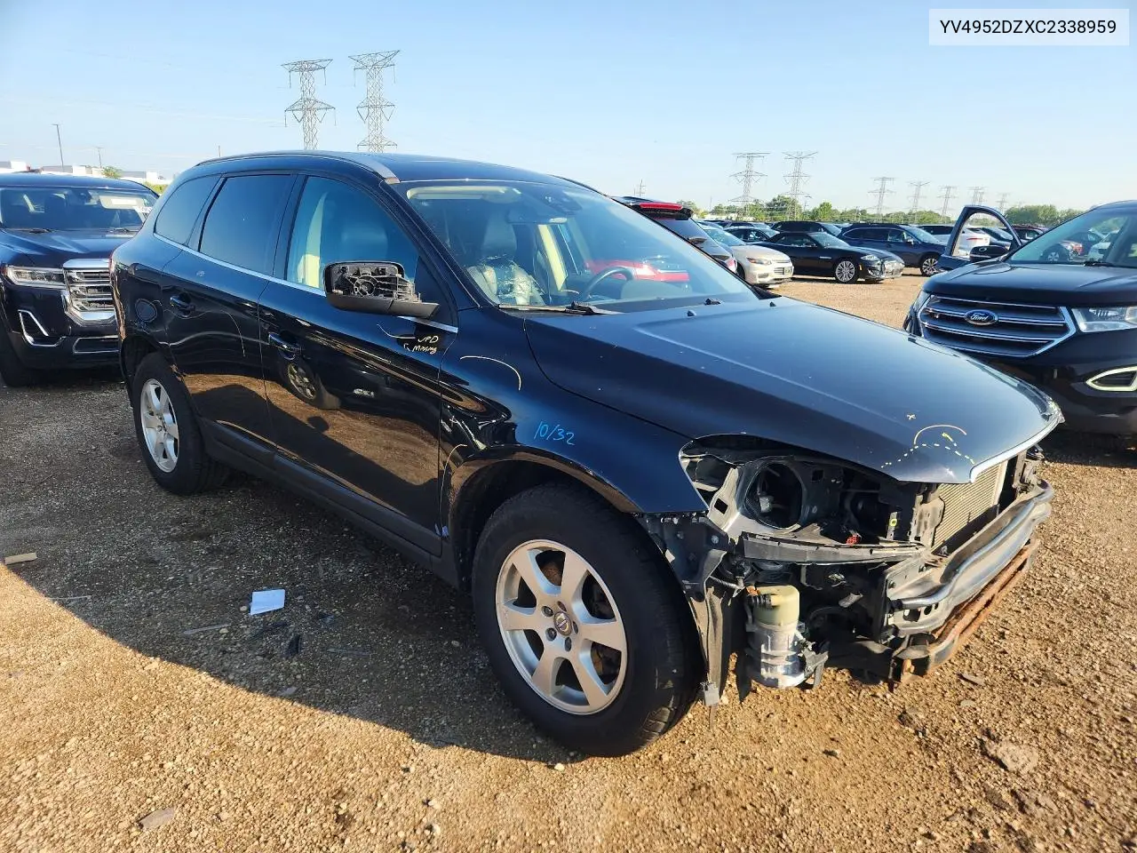 2012 Volvo Xc60 3.2 VIN: YV4952DZXC2338959 Lot: 59246066