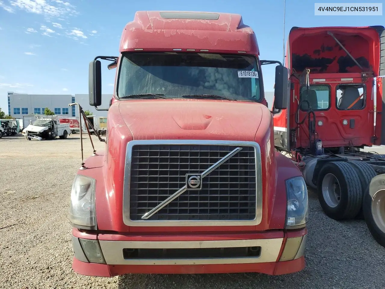 2012 Volvo Vn Vnl VIN: 4V4NC9EJ1CN531951 Lot: 61018136