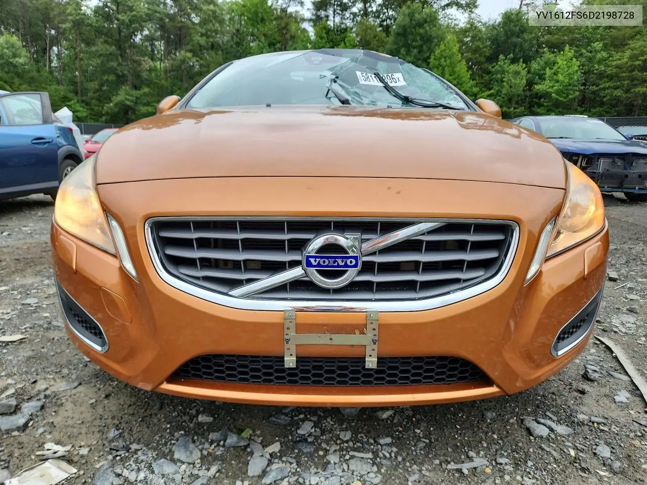 2013 Volvo S60 T5 VIN: YV1612FS6D2198728 Lot: 58118896