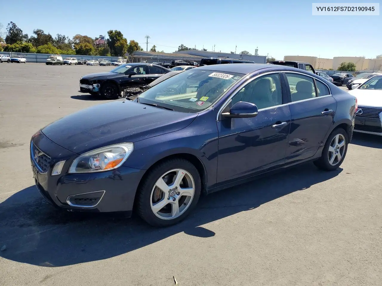 2013 Volvo S60 T5 VIN: YV1612FS7D2190945 Lot: 58323326