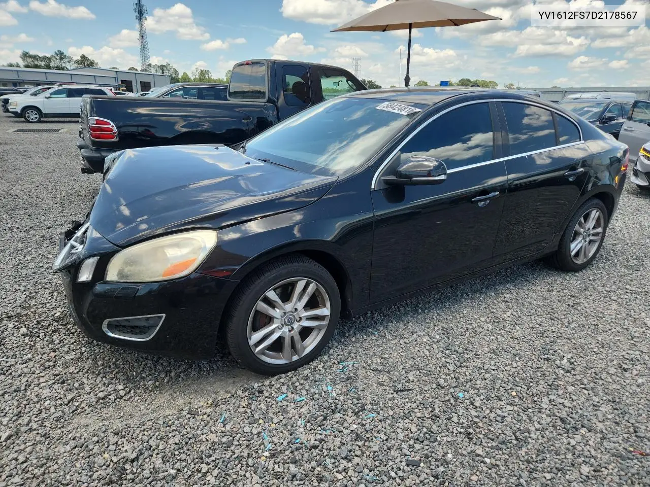 2013 Volvo S60 T5 VIN: YV1612FS7D2178567 Lot: 58424816