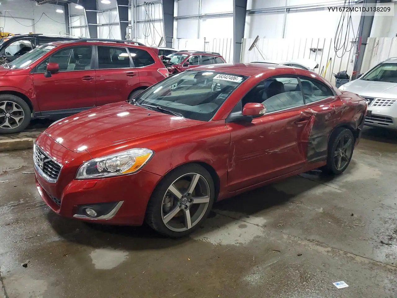 2013 Volvo C70 T5 VIN: YV1672MC1DJ138209 Lot: 59342406