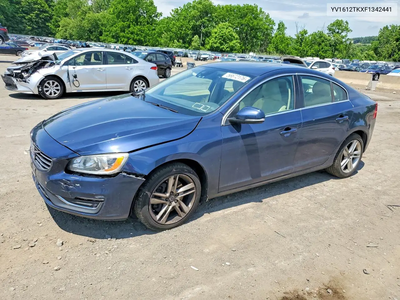 2015 Volvo S60 Premier VIN: YV1612TKXF1342441 Lot: 56672176