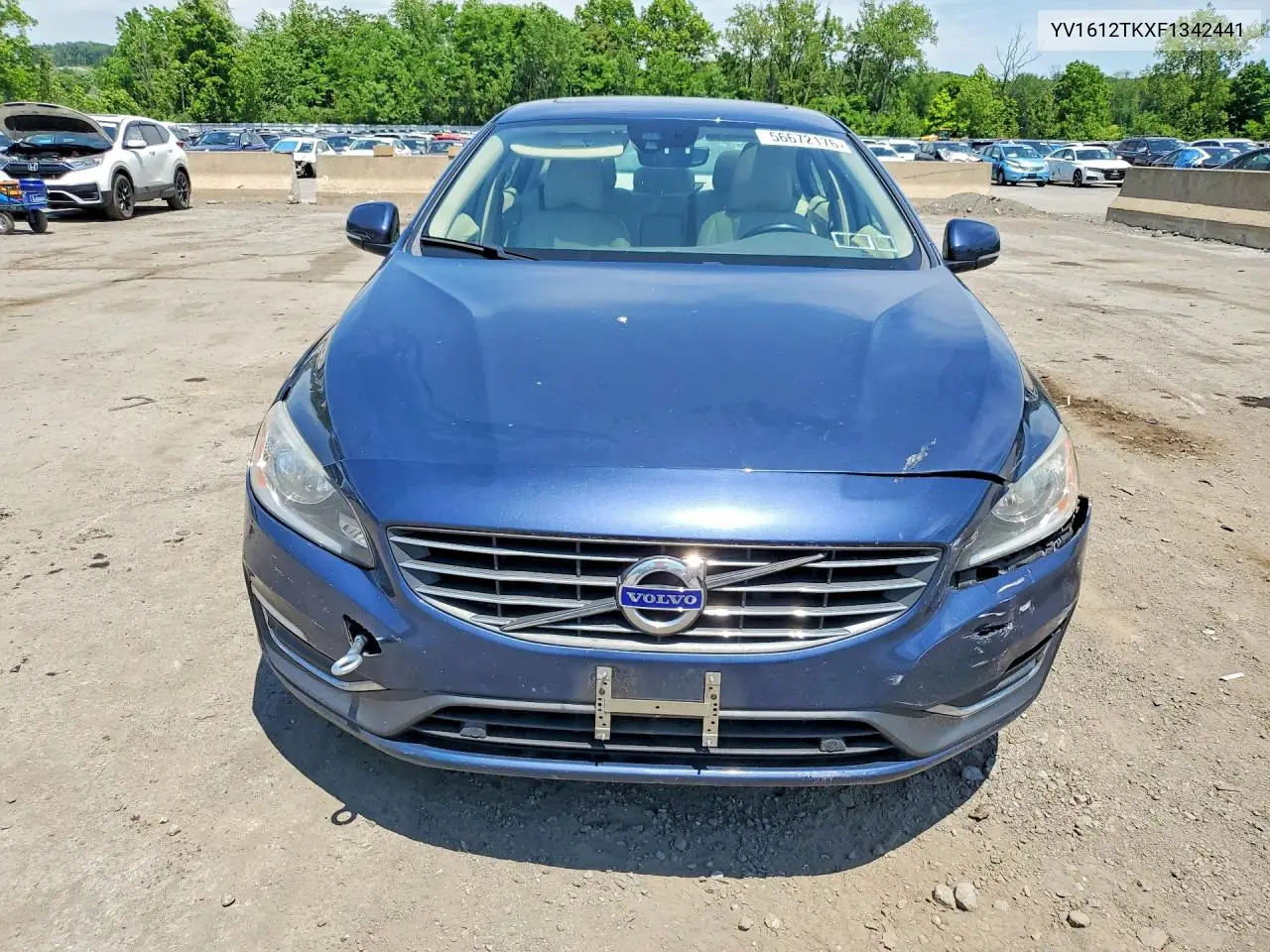 2015 Volvo S60 Premier VIN: YV1612TKXF1342441 Lot: 56672176