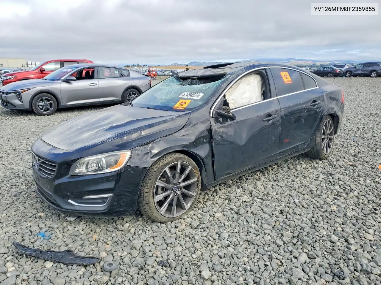 2015 Volvo S60 Platinum VIN: YV126MFM8F2359855 Lot: 57494536