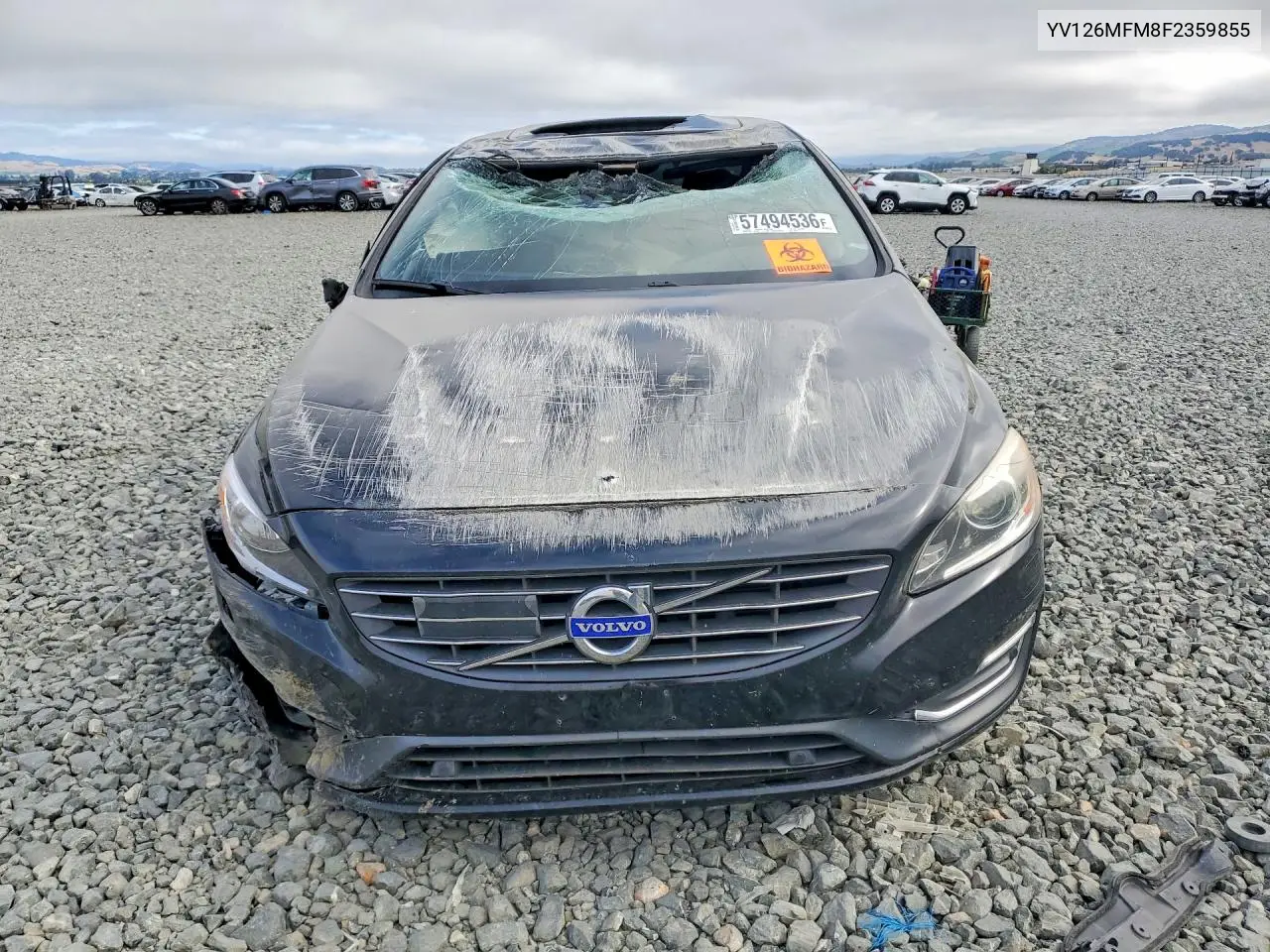 2015 Volvo S60 Platinum VIN: YV126MFM8F2359855 Lot: 57494536