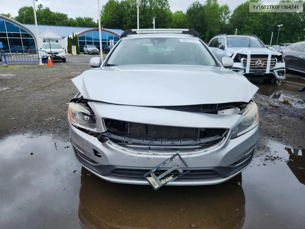 2015 Volvo S60 Premier VIN: YV1612TK0F1364741 Lot: 58073186