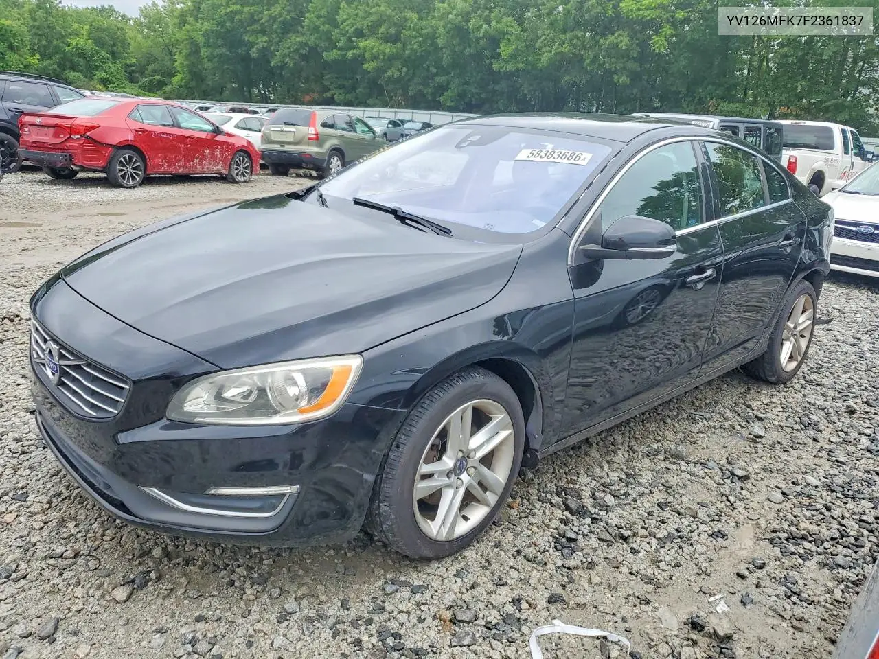 2015 Volvo S60 Premier VIN: YV126MFK7F2361837 Lot: 58383686