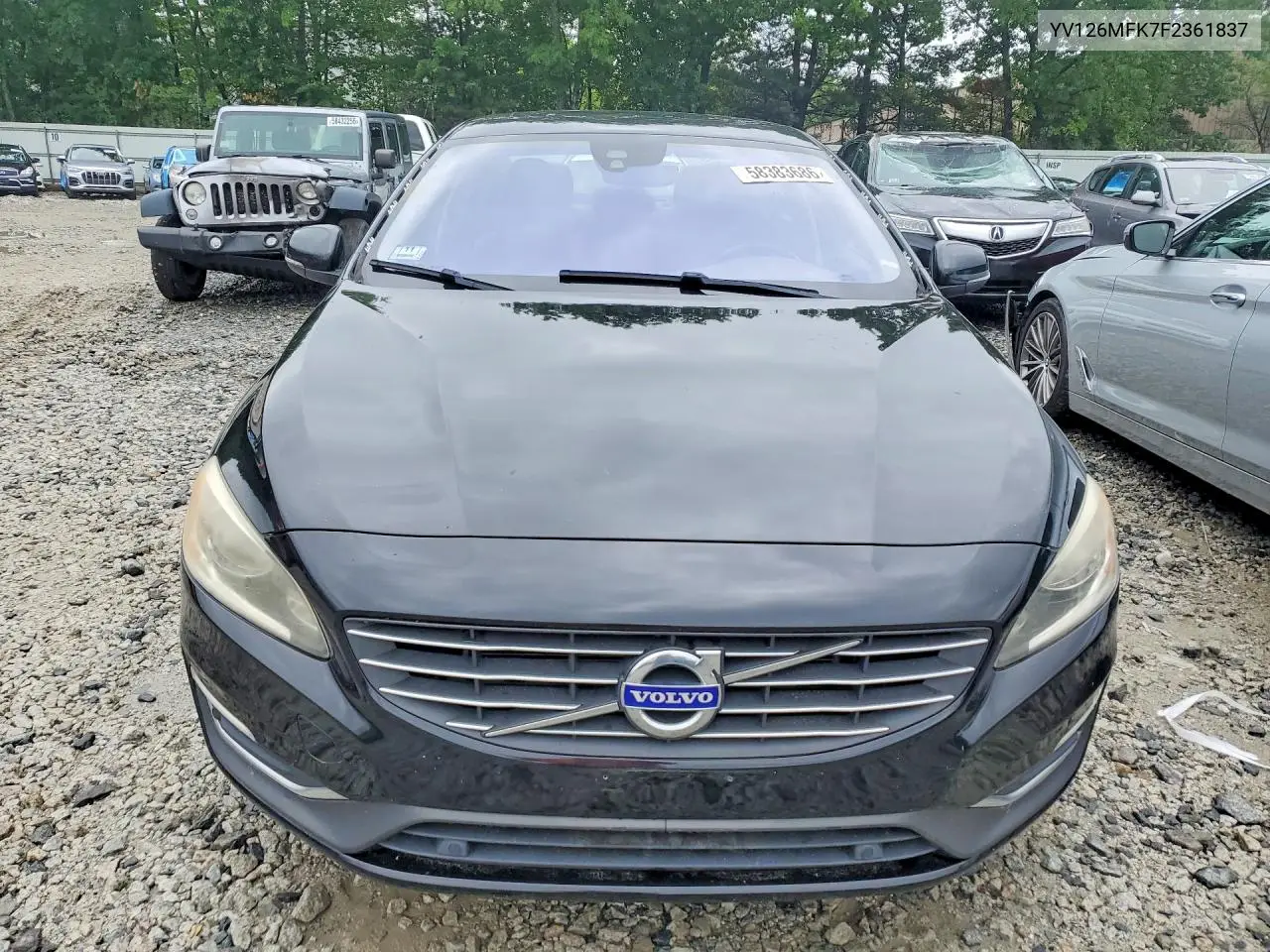 2015 Volvo S60 Premier VIN: YV126MFK7F2361837 Lot: 58383686