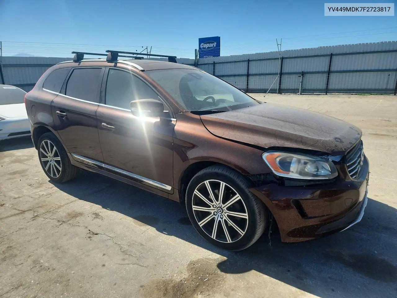 2015 Volvo Xc60 T6 Premier VIN: YV449MDK7F2723817 Lot: 59387776