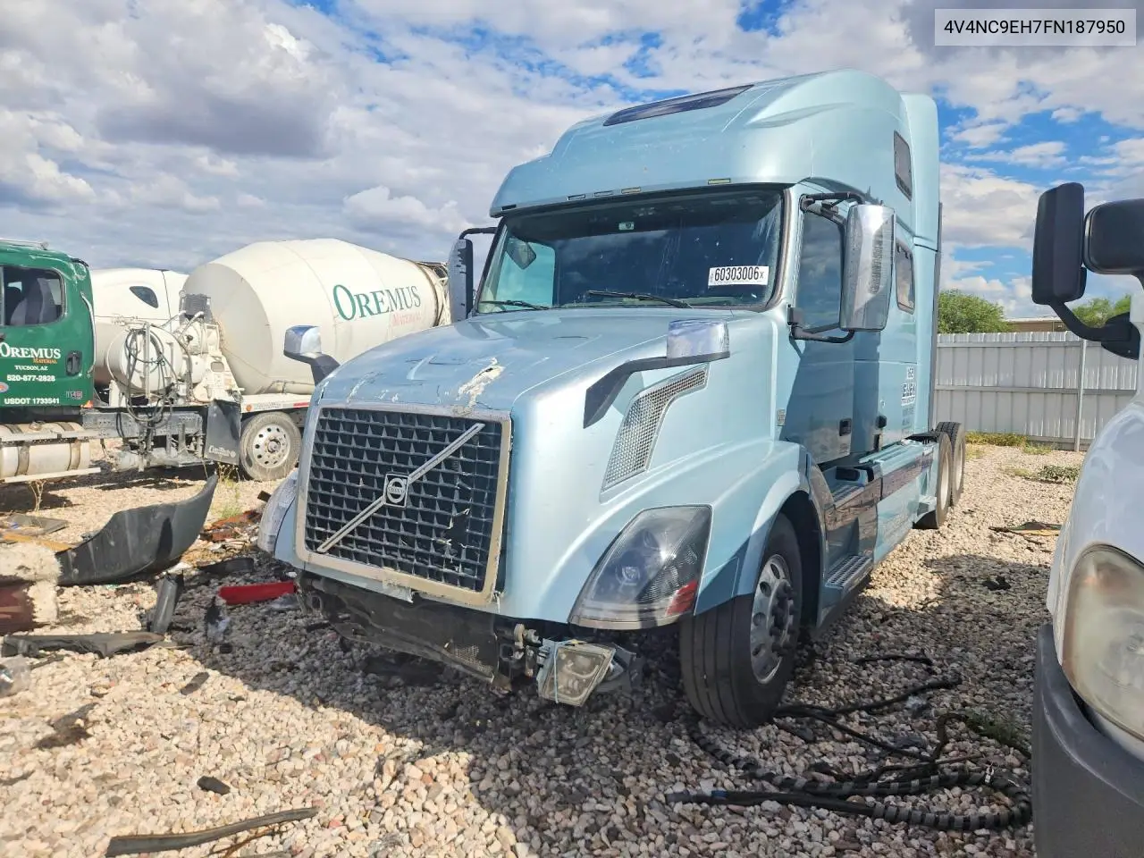 2015 Volvo Vn Vnl VIN: 4V4NC9EH7FN187950 Lot: 60303006