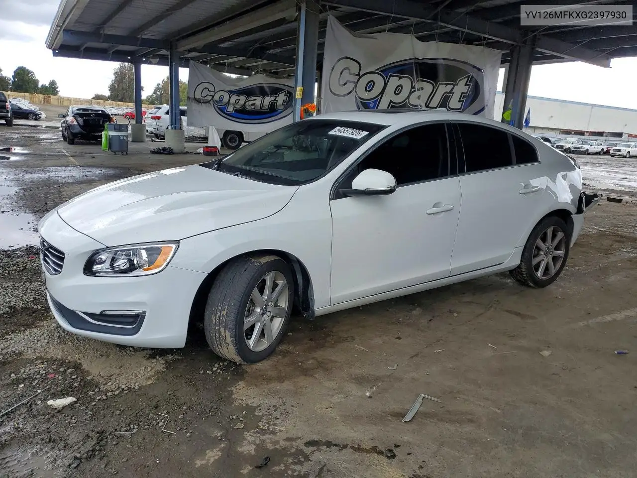 2016 Volvo S60 Premier VIN: YV126MFKXG2397930 Lot: 54557926