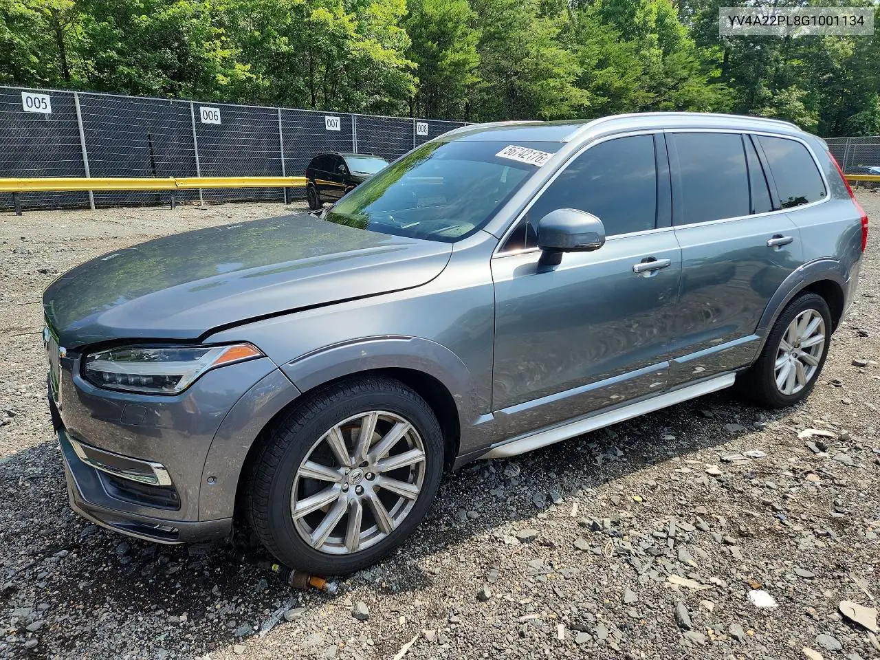 2016 Volvo Xc90 T6 VIN: YV4A22PL8G1001134 Lot: 56742176