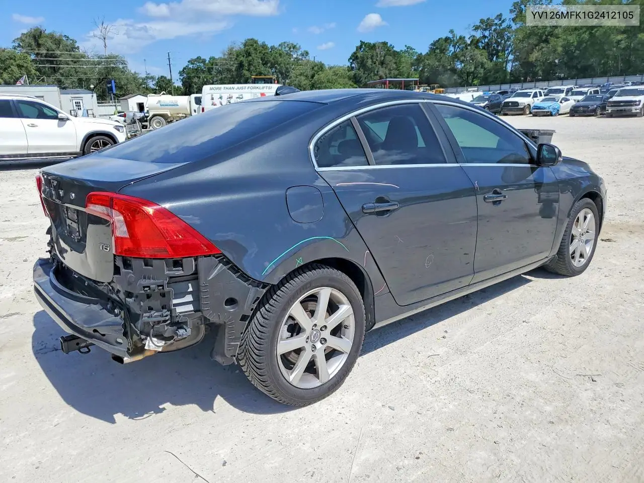 2016 Volvo S60 Premier VIN: YV126MFK1G2412105 Lot: 57444266