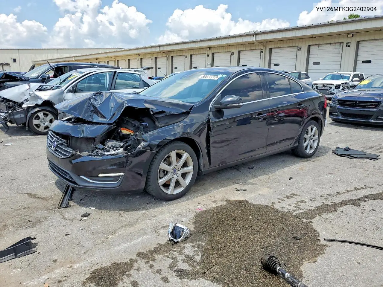 2016 Volvo S60 Premier VIN: YV126MFK3G2402904 Lot: 59611716