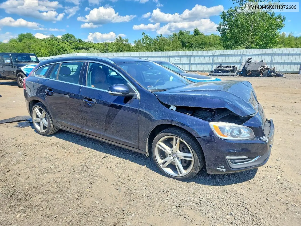 2017 Volvo V60 Premier VIN: YV140MSK0H1372686 Lot: 57523086