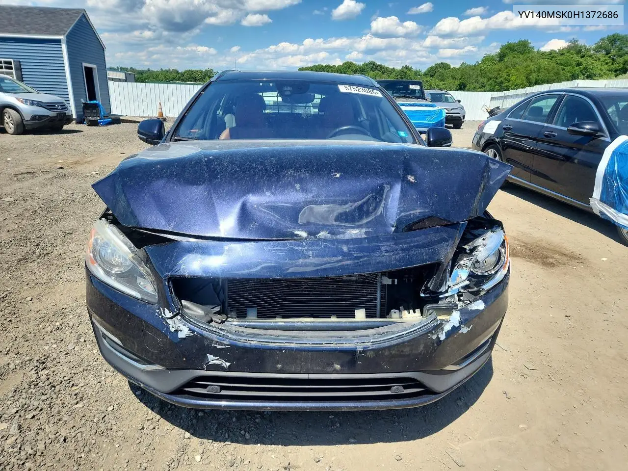 2017 Volvo V60 Premier VIN: YV140MSK0H1372686 Lot: 57523086