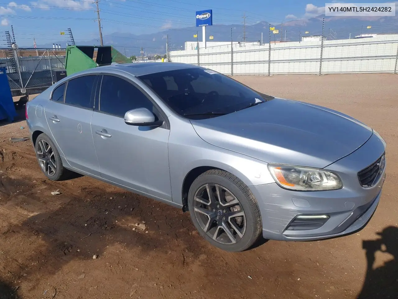 2017 Volvo S60 Dynamic VIN: YV140MTL5H2424282 Lot: 58067326