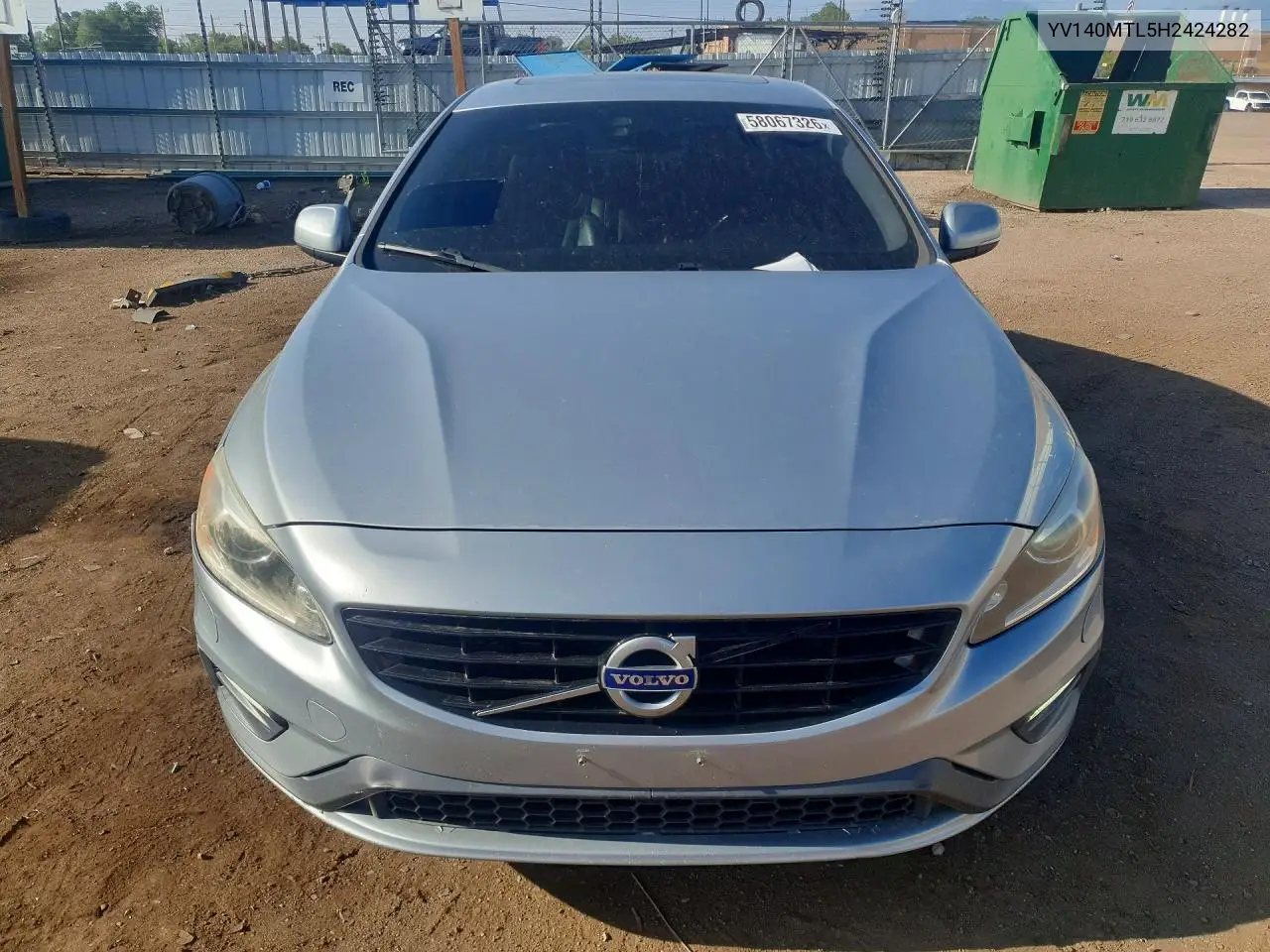 2017 Volvo S60 Dynamic VIN: YV140MTL5H2424282 Lot: 58067326