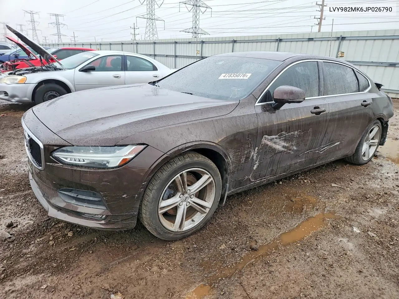 2018 Volvo S90 T5 Momentum VIN: LVY982MK6JP026790 Lot: 47835076