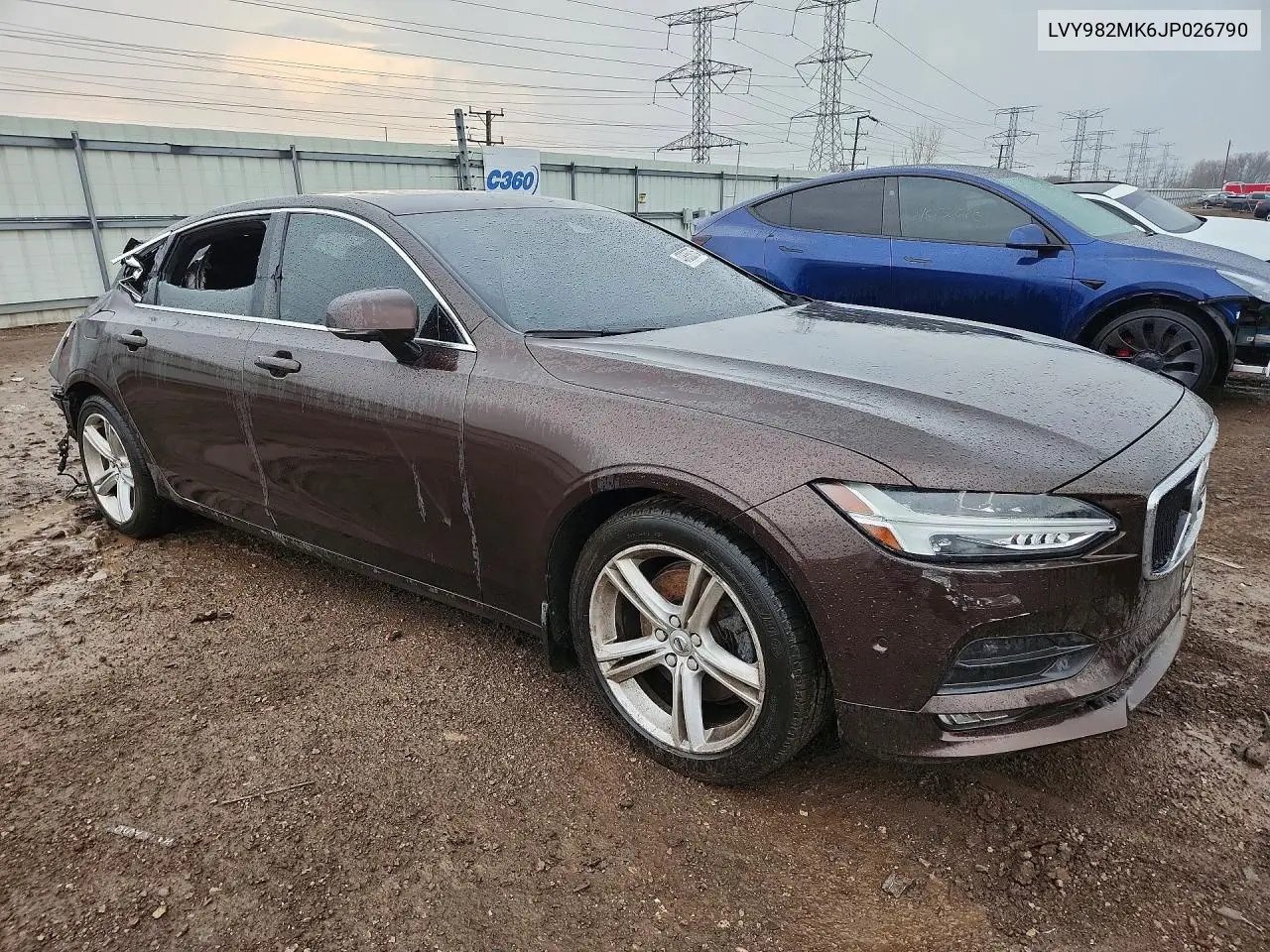 2018 Volvo S90 T5 Momentum VIN: LVY982MK6JP026790 Lot: 47835076
