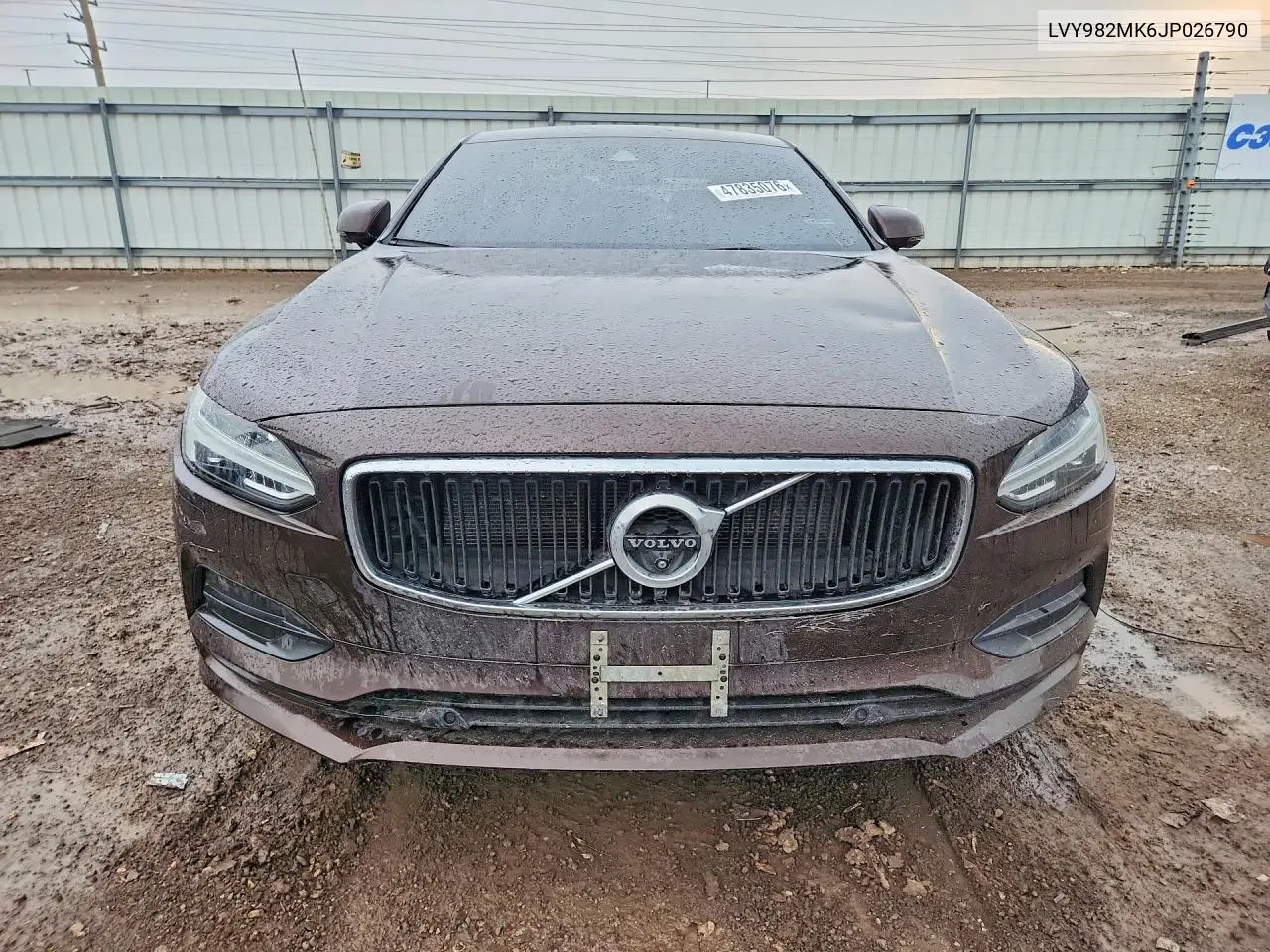2018 Volvo S90 T5 Momentum VIN: LVY982MK6JP026790 Lot: 47835076