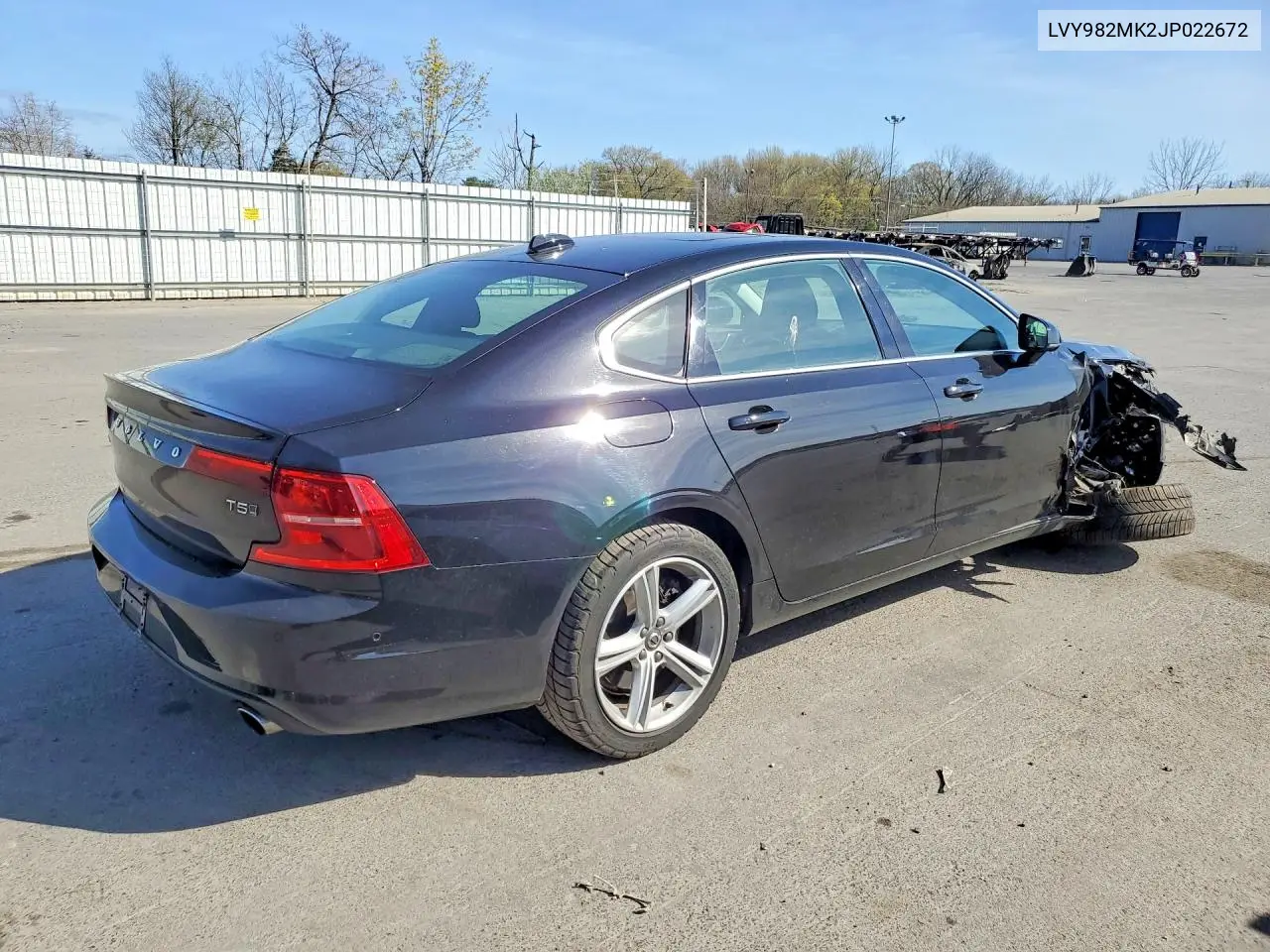 2018 Volvo S90 T5 Momentum VIN: LVY982MK2JP022672 Lot: 49243646