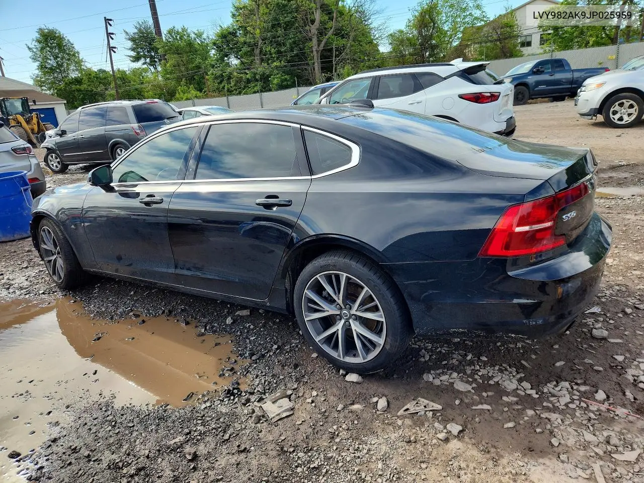 2018 Volvo S90 T5 Momentum VIN: LVY982AK9JP025959 Lot: 51542326
