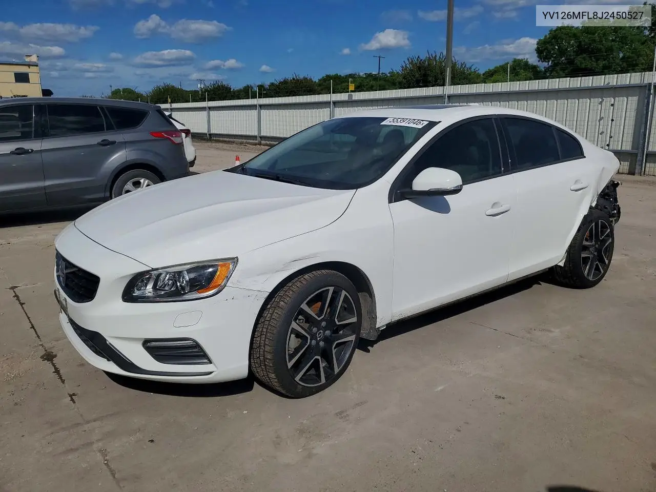 2018 Volvo S60 Dynamic VIN: YV126MFL8J2450527 Lot: 55391046
