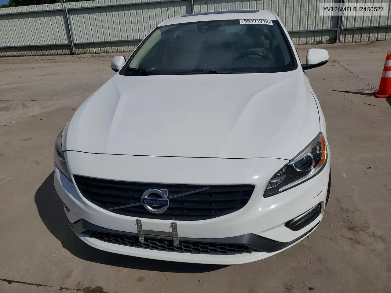 2018 Volvo S60 Dynamic VIN: YV126MFL8J2450527 Lot: 55391046