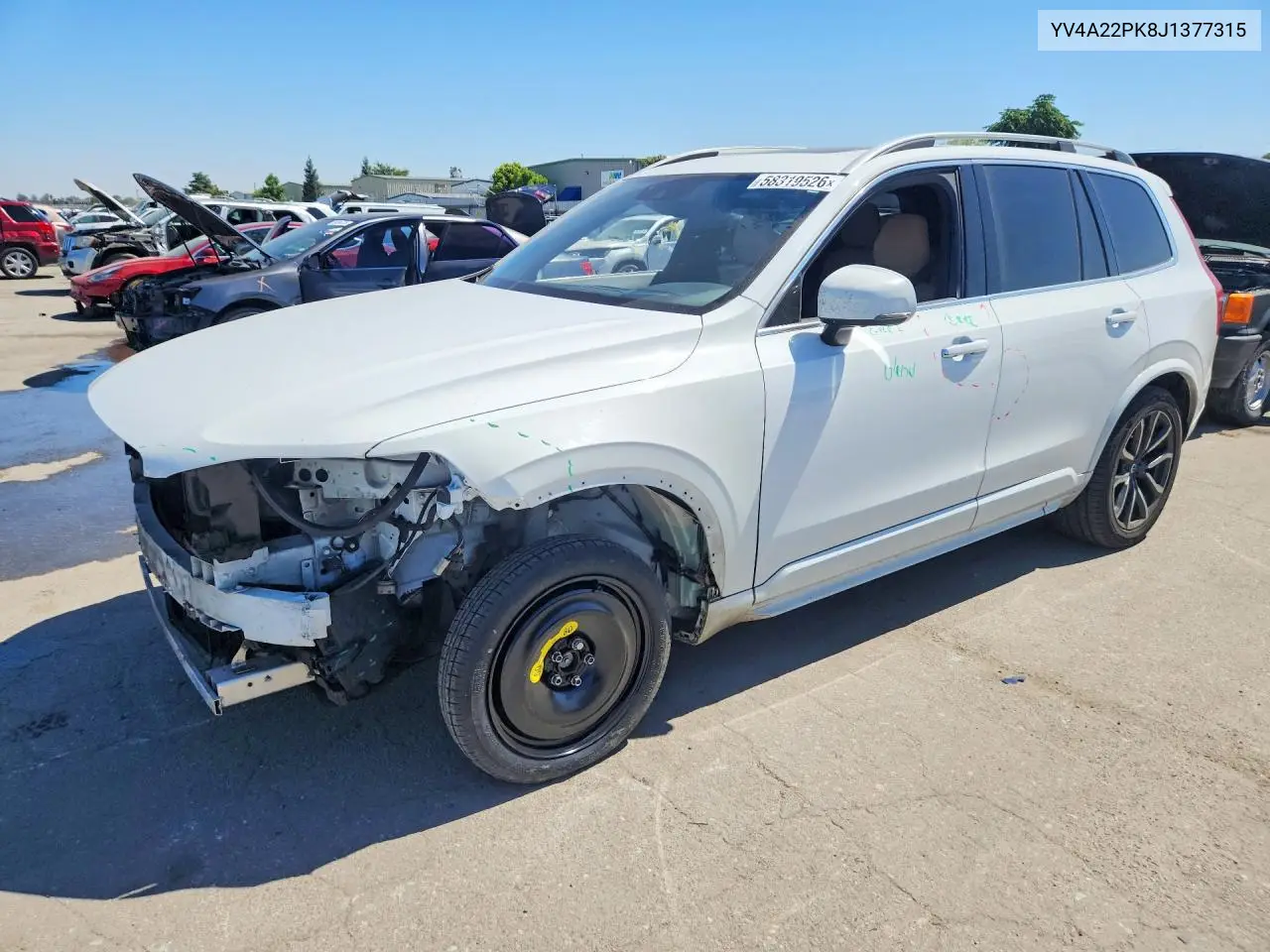 2018 Volvo Xc90 T6 VIN: YV4A22PK8J1377315 Lot: 58319526