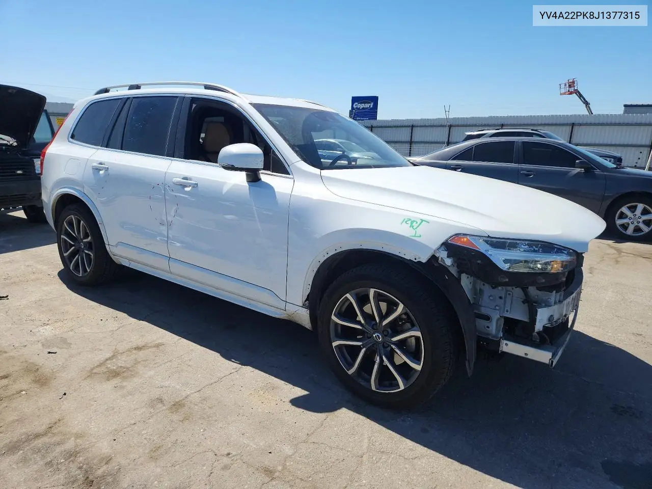 2018 Volvo Xc90 T6 VIN: YV4A22PK8J1377315 Lot: 58319526