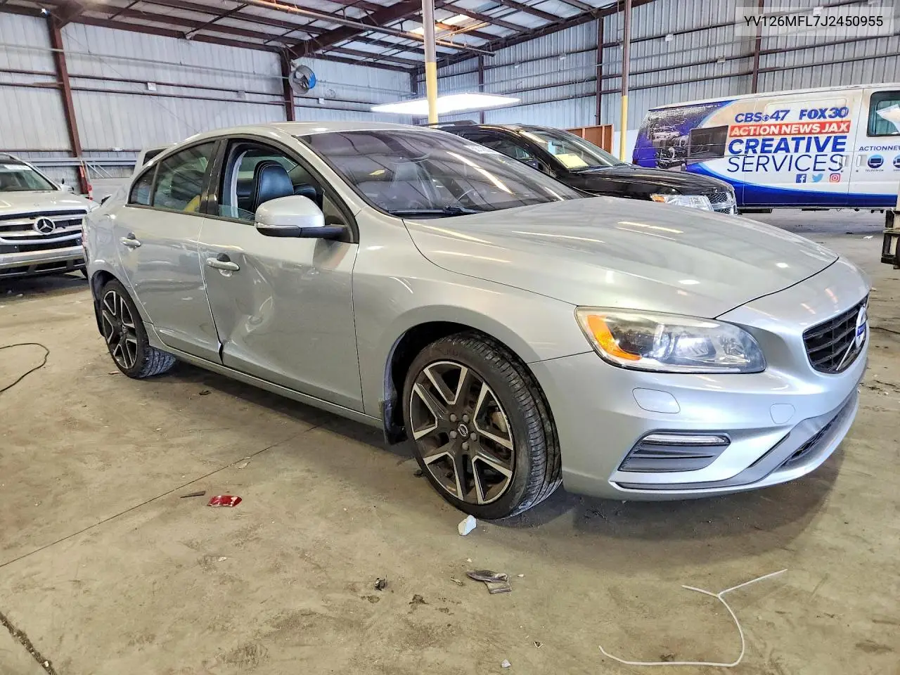 2018 Volvo S60 Dynamic VIN: YV126MFL7J2450955 Lot: 58743226