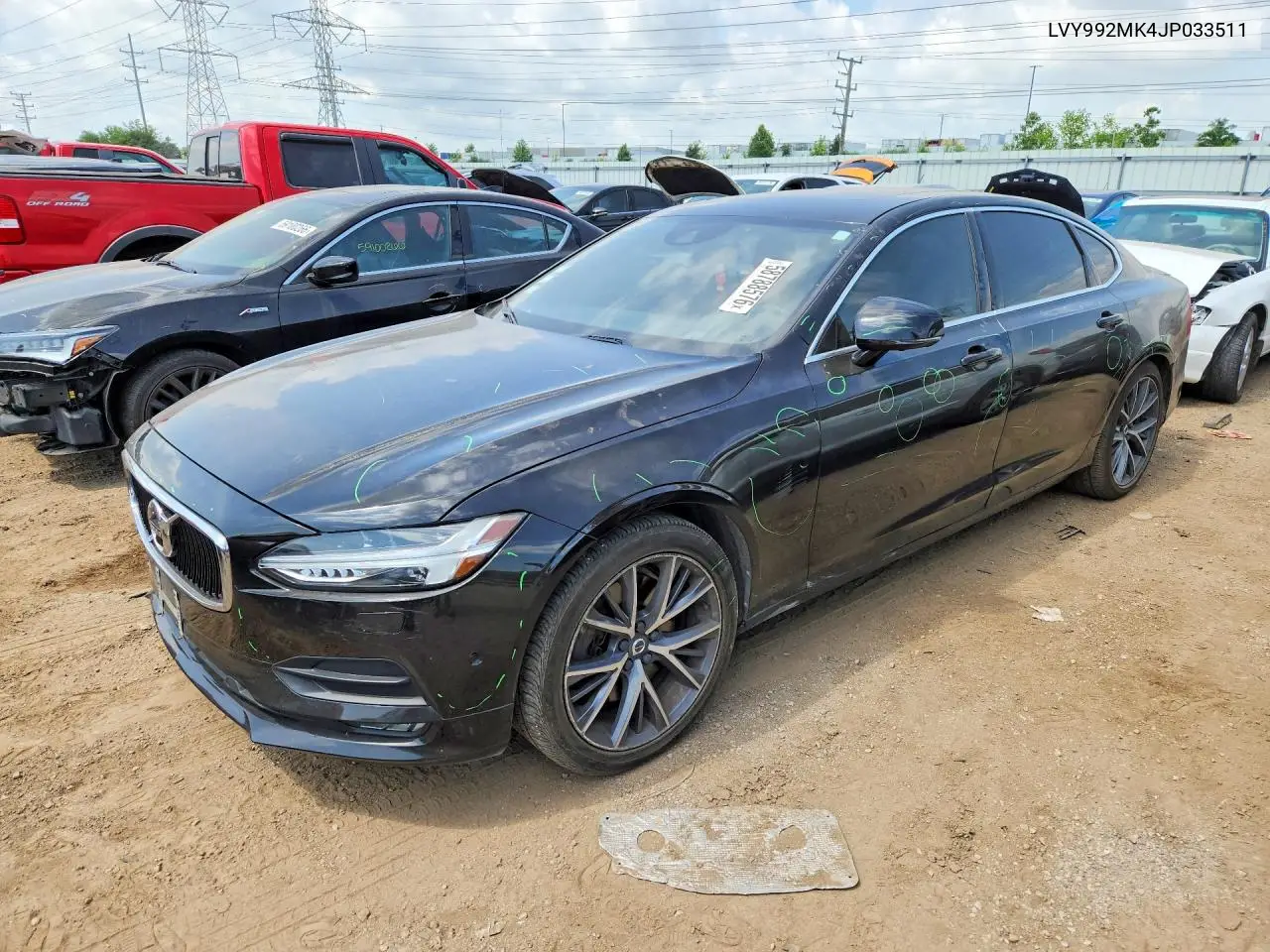 2018 Volvo S90 T6 Momentum VIN: LVY992MK4JP033511 Lot: 58788576