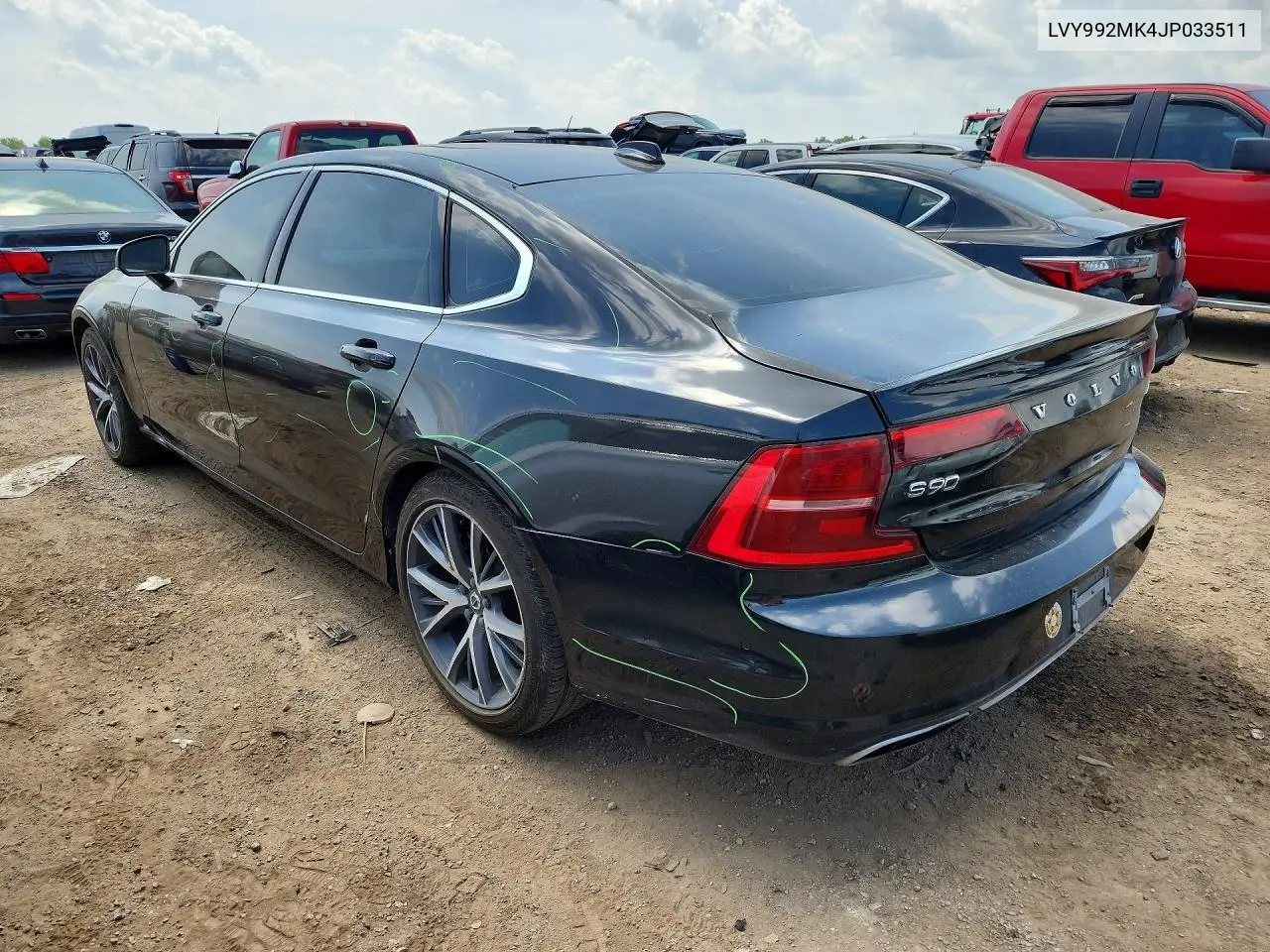 2018 Volvo S90 T6 Momentum VIN: LVY992MK4JP033511 Lot: 58788576