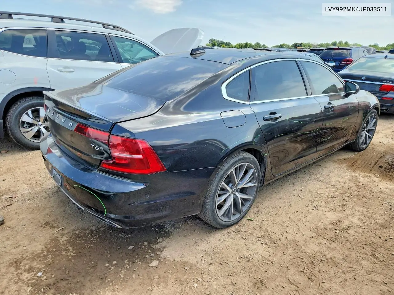 2018 Volvo S90 T6 Momentum VIN: LVY992MK4JP033511 Lot: 58788576