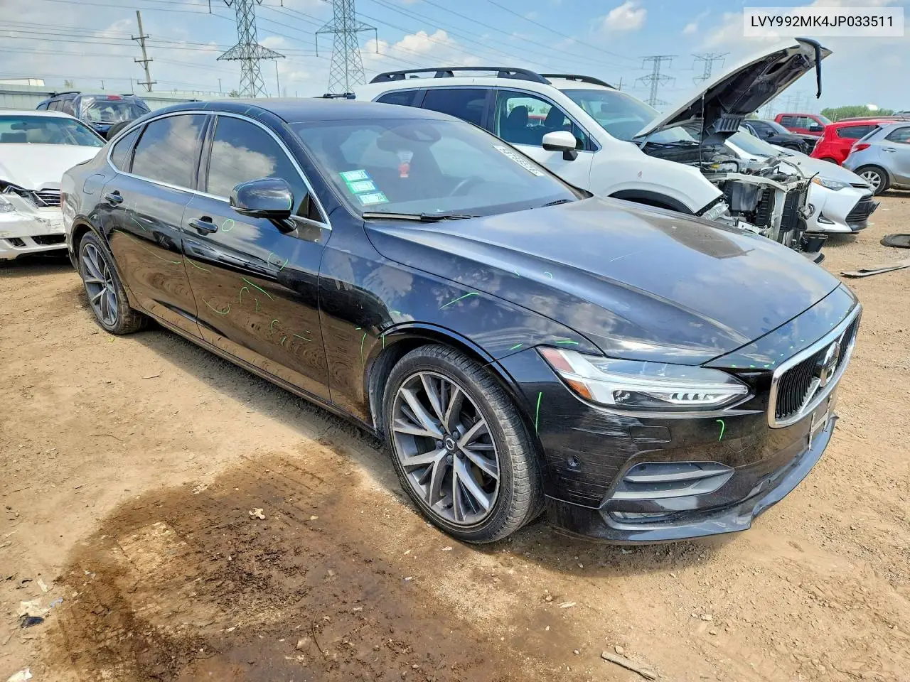 2018 Volvo S90 T6 Momentum VIN: LVY992MK4JP033511 Lot: 58788576